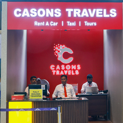 Casons Travels counter