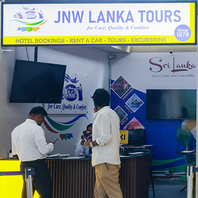 JNW Lanka Tours counter